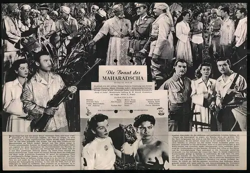 Filmprogramm IFB Nr. 689, Die Braut des Mahardscha, Sabu, Gail Russel, Thurhan Bey, Regie Albert S. Rogell