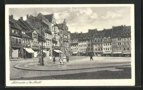 AK Mittweida i. Sa., Markt