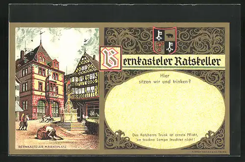 AK Bernkastel, Marktplatz, Gasthof