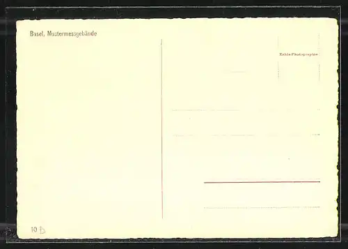 AK Basel, Ausstellung, Mustermessegebäude mit Besuchern
