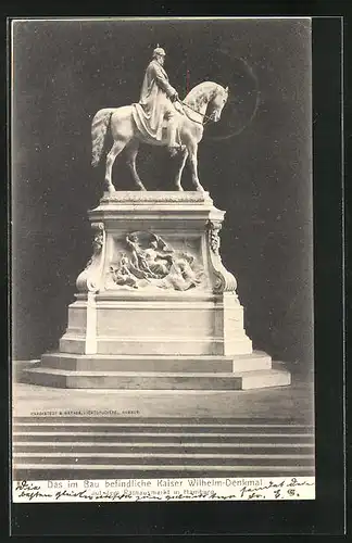 AK Hamburg, Kaiser Wilhelm Denkmal