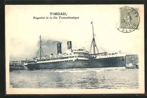 AK Passagierschiff Timgad verlässt den Hafen