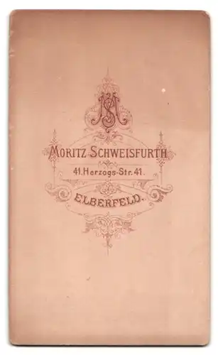 Fotografie Moritz Schweisfurth, Elberfeld, Herzogs-Strasse 41, Portrait bürgerliche Dame mit Flechtfrisur