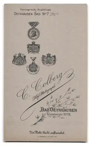 Fotografie C. Colberg, Bad Oeynhausen, Klosterstrasse 13, Bürgerliches Paar mit ernstem Blick