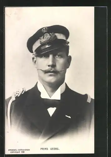 AK Prinz Georg von Dänemark in Uniform