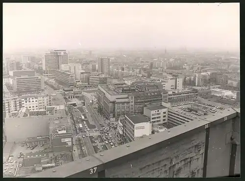Fotografie M. Orzechowski, Berlin, Ansicht Berlin, Blick vom Europa Center auf das KaDeWe