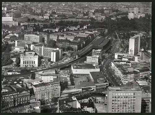 Fotografie unbekannter Fotograf, Ansicht Berlin, Panorama mit Blick zum Bahnhof Zoo