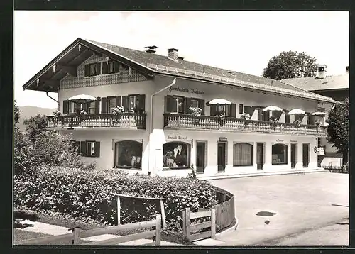 AK Weissach / Rottach-Egern, Gasthaus Bachmair, Tegernseer Strasse 99