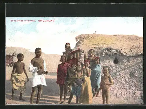 AK Omdurman, Soudanese Children, afrikanische Kinder