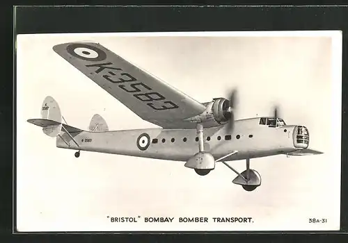 AK Flugzeug, Bristol Bombay Bomber Transport