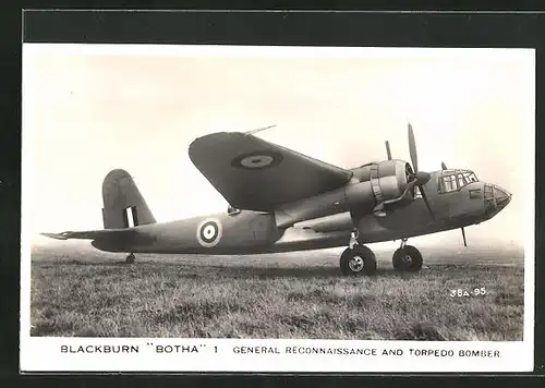 AK Flugzeug, Blackburn Botha 1 General Reconnaissance and Torpedo Bomber