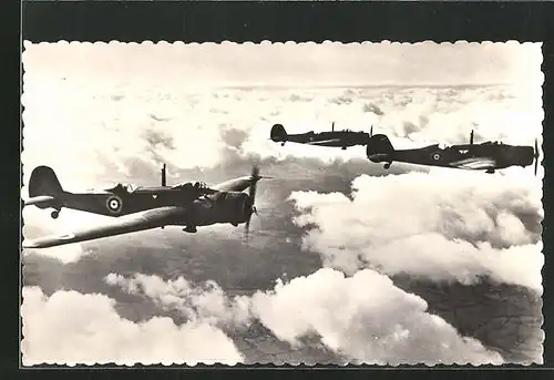 AK Long Range Vickers Wellesleys, Flugzeuge in der Luft
