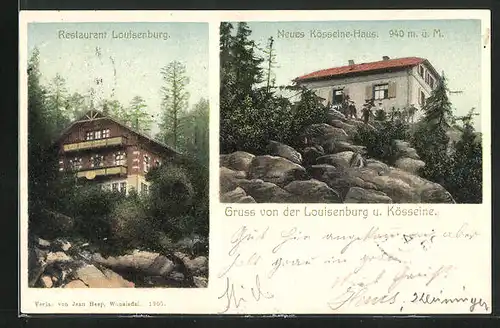 AK Louisenburg, Restaurant Louisenburg, Neues Kösseine-Haus