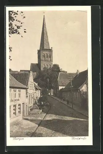 AK Bergen, Kirchstrasse mit Blick zur Kirche