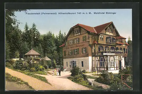 AK Freudenstadt /Palmenwald, Waldhotel Stokinger