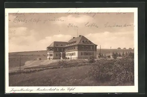 AK Manderscheid in der Eifel, Jugendherberge, Eigenheim des Gaues Rheinland für Deutsche Jugendhergergen