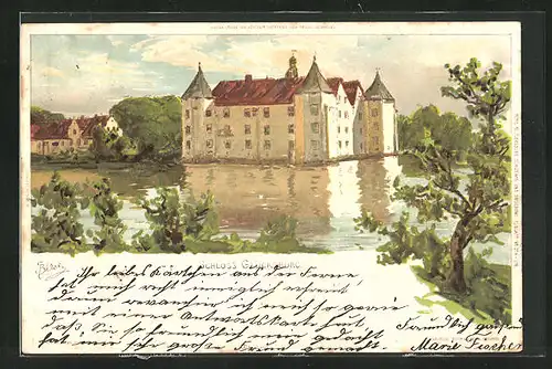Künstler-AK Carl Biese: Glücksburg, Schloss Glücksburg