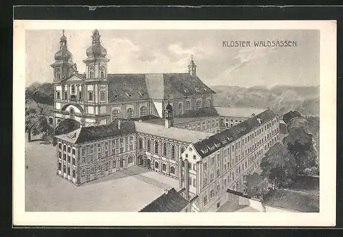 Künstler-AK Waldsassen, Kloster