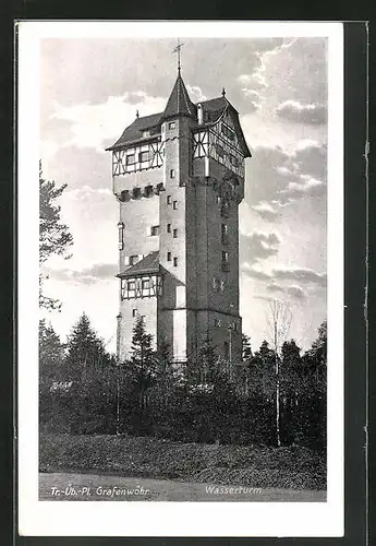 AK Grafenwöhr, Truppenübungsplatz, Wasserturm