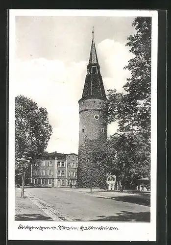 AK Kitzingen a. M., Falterturm bei Sonnenschein