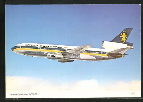 AK British Caledonian DC10-30 Flugzeug