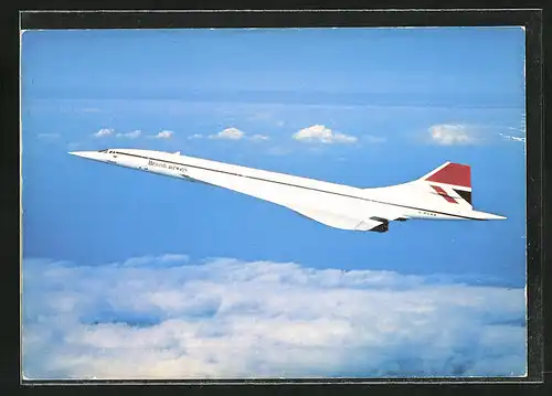 AK Flugzeug vom Typ Concorde der British Airways