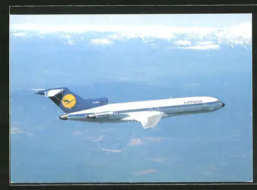 AK Flugzeug vom Typ Boeing 727 der Lufthansa