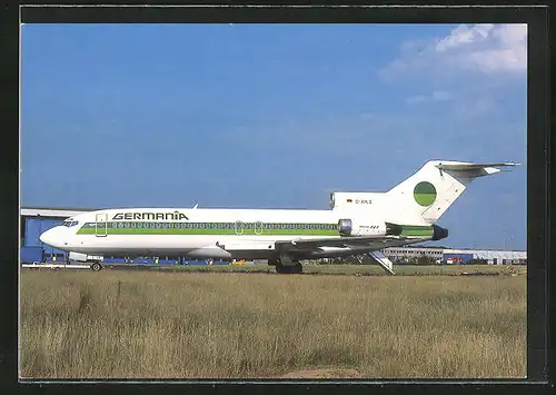 AK Flugzeug vom Typ Boeing 727 der Germania Airlines