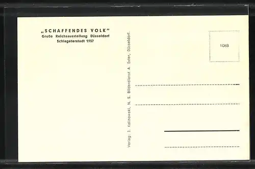 AK Düsseldorf, Grosse Reichsausstellung 1937, Aus der Gartenschau