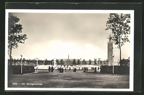 AK Köln, Pressa Ausstellung 1928, Der Springbrunnen