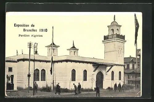 AK Bruxelles, Exposition 1910, Pavillon Algérien