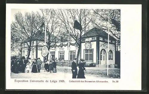 AK Liége, Exposition Universelle 1905, Collectivité des Brasseries Allemandes
