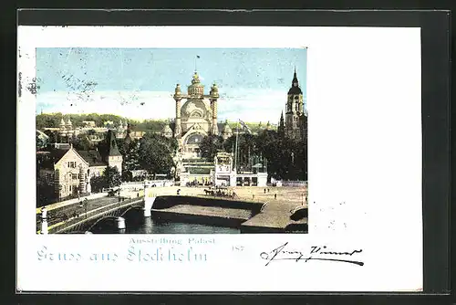 AK Stockholm, Ausstellung 1902, Ausstellungs-Palast