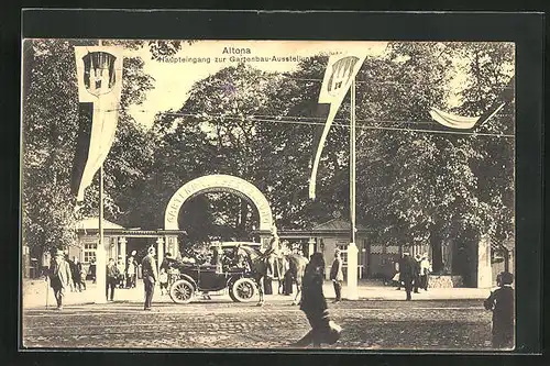 AK Altona, Gartenbau-Ausstellung 1914, Haupteingang zur Ausstellung