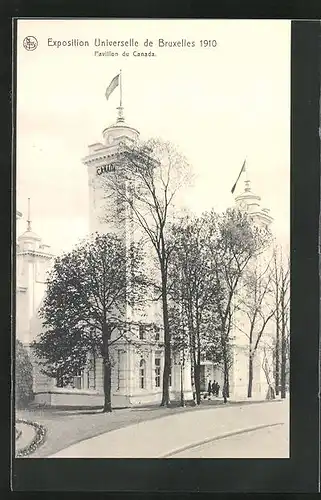 AK Bruxelles, Exposition Universelle 1910, Pavillon du Canada
