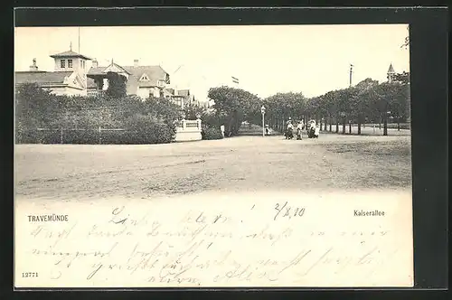 AK Travemünde, Blick zur Kaiserallee