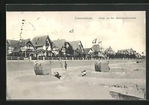 AK Travemünde, Villen an der Strandpromenade