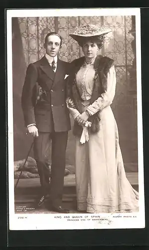 AK King and Queen of Spain (Princess Ena of Battenberg)