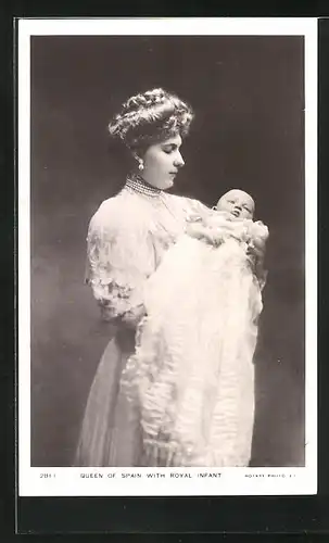AK Queen of Spain with Royal Infant