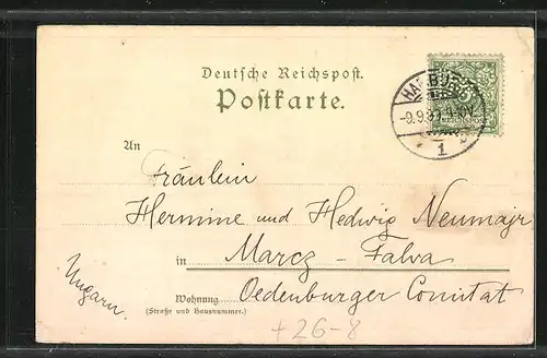 Künstler-AK Heinrich Kley: Hamburg, Hinter dem alten Waisenhaus