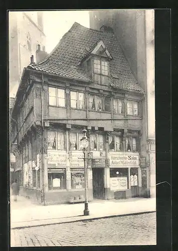 AK Alt-Hamburg, das älteste Haus am Pferdemarkt