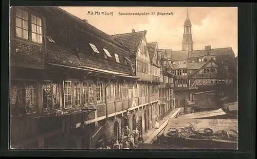 AK Alt-Hamburg, Küperhof Brauerknechtgraben 27