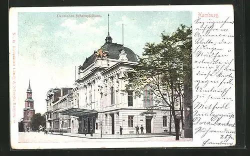 AK Hamburg-St.Georg, am Deutschen Schauspielhaus