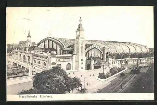 AK Hamburg-St.Georg, Strassenbahnverkehr am Hauptbahnhof