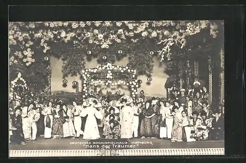AK Hamburg-St.Georg, Aufführung Hans der Träumer im Deutschen Schauspielhaus