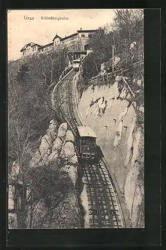 AK Graz, an der Schlossbergbahn