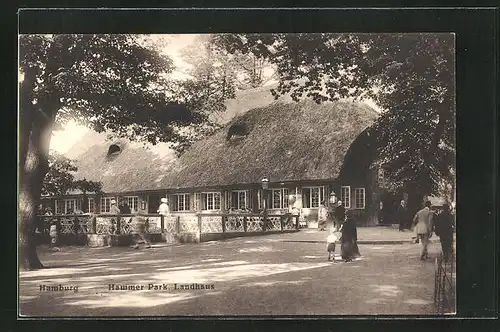 AK Hamburg-Hamm, Gasthaus Landhaus im Park