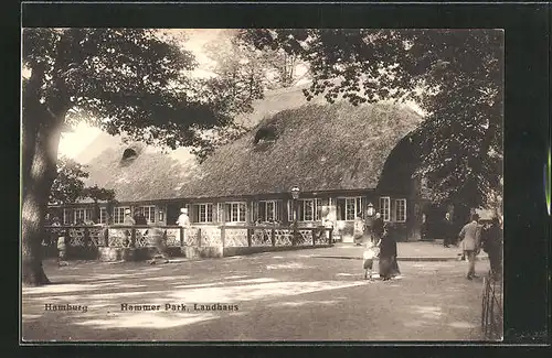 AK Hamburg-Hamm, am Gasthaus Landhaus