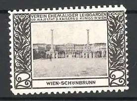 Reklamemarke Wien, Schönbrunn, Verein ehemaliger Leibgarden in Wien