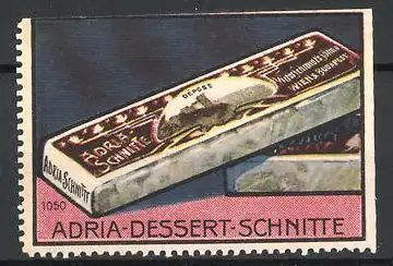Reklamemarke Adria Dessert-Schnitte, Victor Schmidt & Söhne